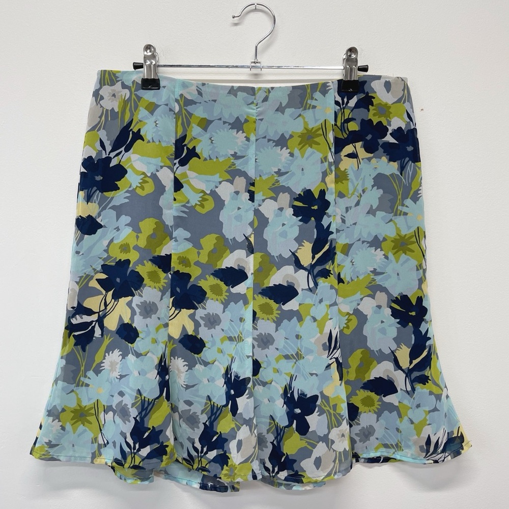 Y2K Old Navy Blue Floral Skirt